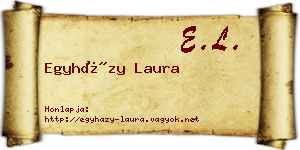 Egyházy Laura névjegykártya